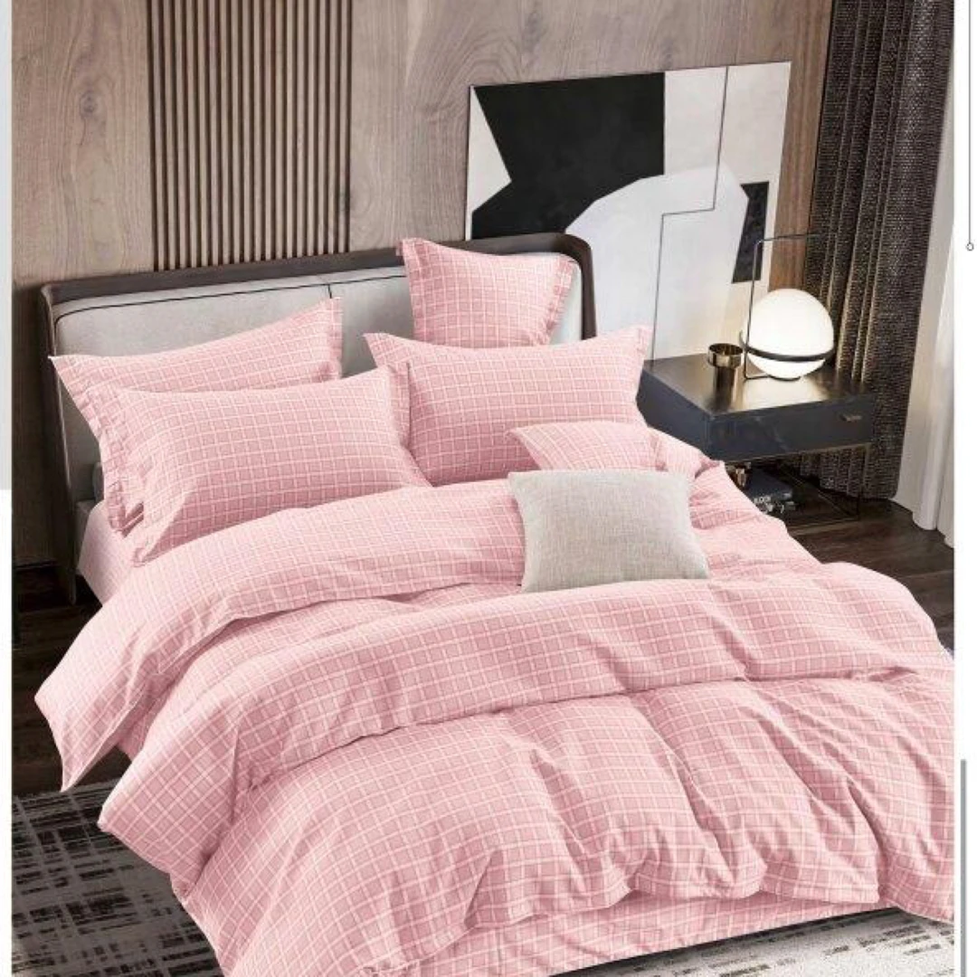 简约四件套亲肤加厚格子被罩单人双人家用学生宿舍床品套件磨毛