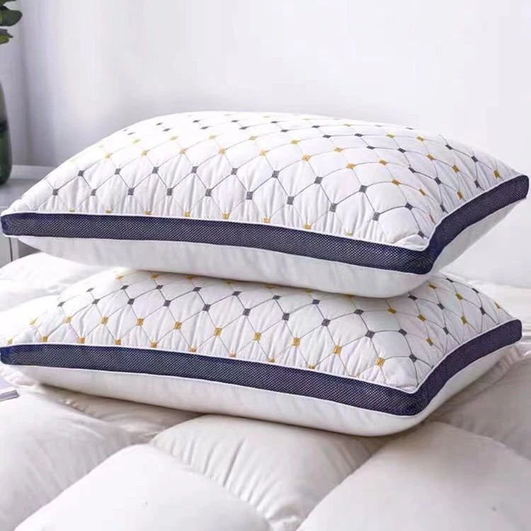 【买一送一】星级酒店枕芯柔软成人高回弹绗缝学生单人家用通用枕头