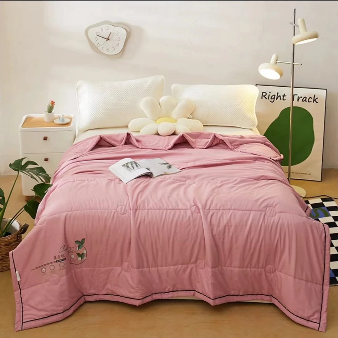 【2*2.3米薄荷夏被福利】薄荷纯色空调被柔软夏凉被【视频微瑕清仓】