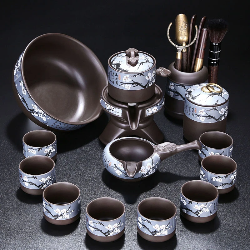 紫砂茶具套装家用轻奢高档懒人自动泡茶神器功夫茶杯茶壶2024新款