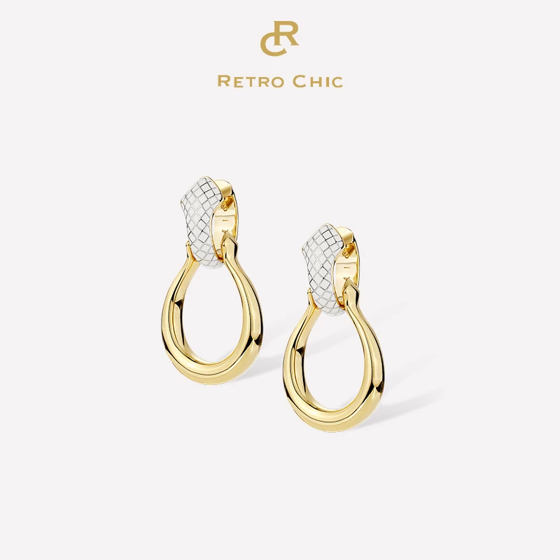 铜合金耳饰  【大英博物馆联名】系列 RC RETRO CHIC 白色圣蛇耳环