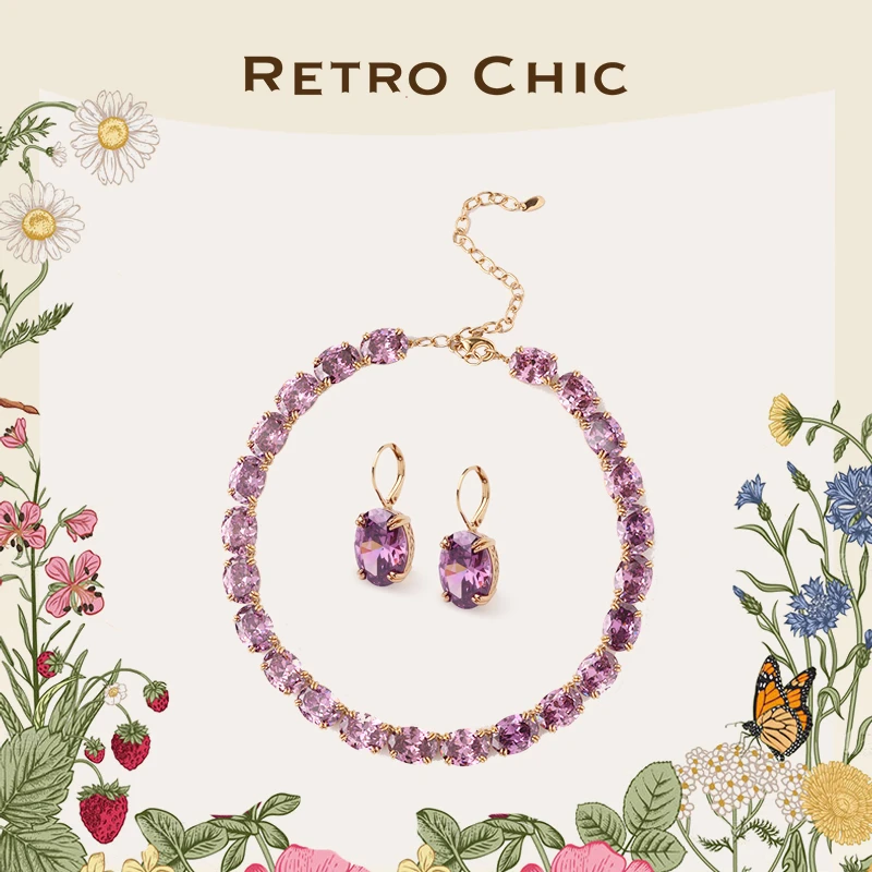 铜合金项链 RC RETRO CHIC 意大利复古时尚首饰 香水葡萄晚宴套装