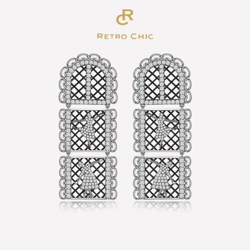 铜合金耳饰 RC RETRO CHIC 意大利复古创意饰品 皇家芭蕾公主耳环