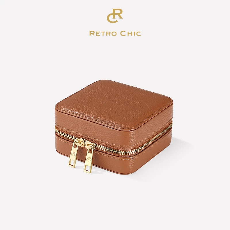 首饰盒/箱 RC RETRO CHIC 品牌真皮小号首饰盒