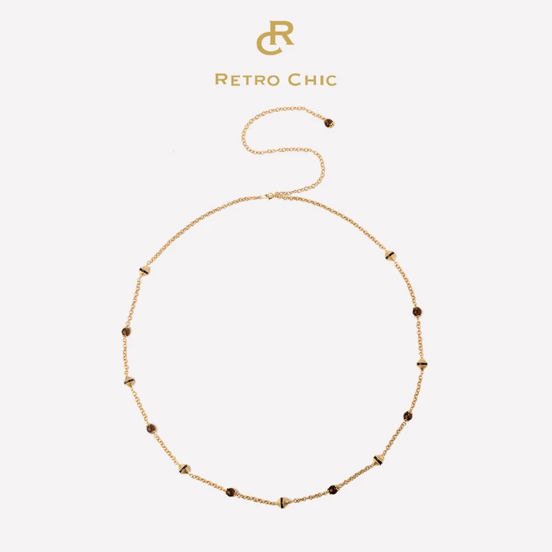 铜合金项链 RC RETRO CHIC 意大利复古时尚首饰 罗马盾牌长链
