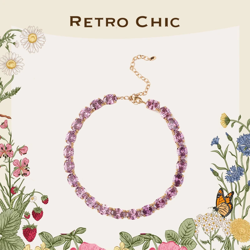 铜合金项链 RC RETRO CHIC 意大利复古时尚首饰 香水葡萄晚宴项链
