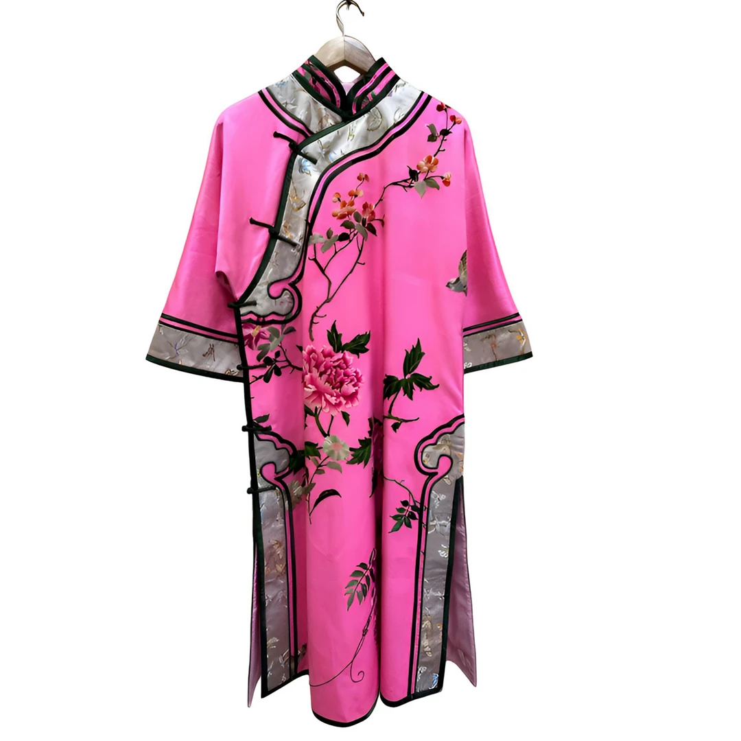 纯手工手绣长款袍子