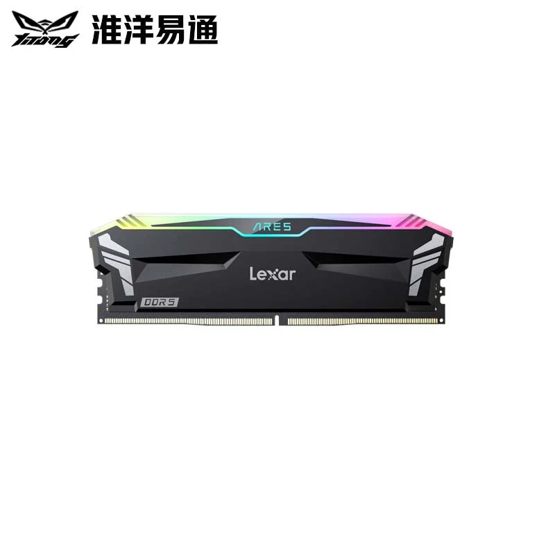 雷克沙DDR5 6400 32GB 16G*2 电竞RGB灯内存条 Ares战神之刃 黑色