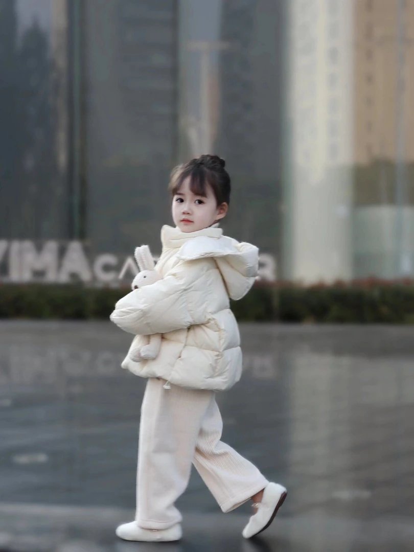 甜美棉服女童冬季2025儿童新款中小童宝宝学生棉袄加厚棉衣外套