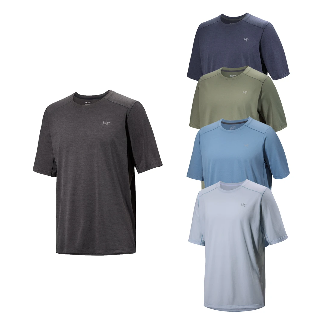 ARC'TERYX/始祖鸟Cormac系列纯色logo休闲圆领短袖T恤