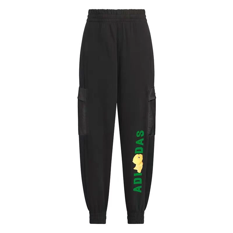 adidas阿迪达斯儿童经典时尚舒适休闲奶龙联名卡通运动长裤JC6865