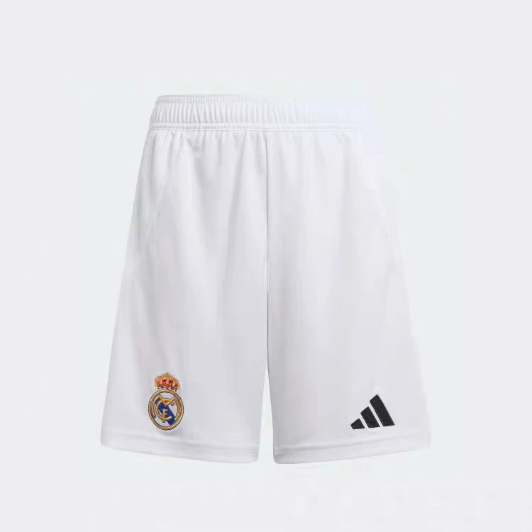 adidas阿迪达斯儿童夏季皇马球迷版主场足球男大童运动短裤IT5176