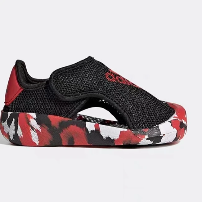 adidas阿迪达斯儿童夏季经典防滑耐磨网面透气包头小凉鞋  GY9376