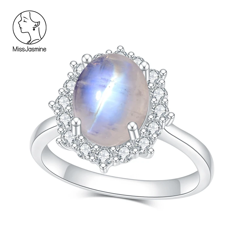 茉莉仙子【银河情书】月光石戒指s925银