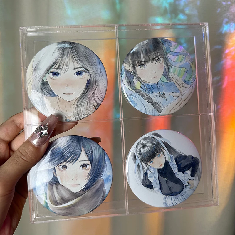 上官如是原创徽章 少女系列75mm人物徽章吧唧