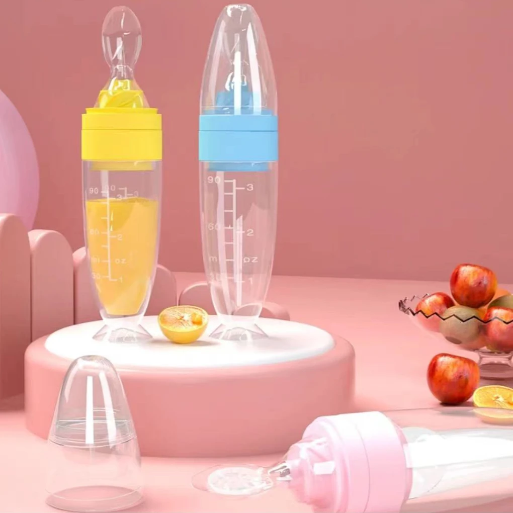 辅食喂养勺 果泥勺 碗勺一体