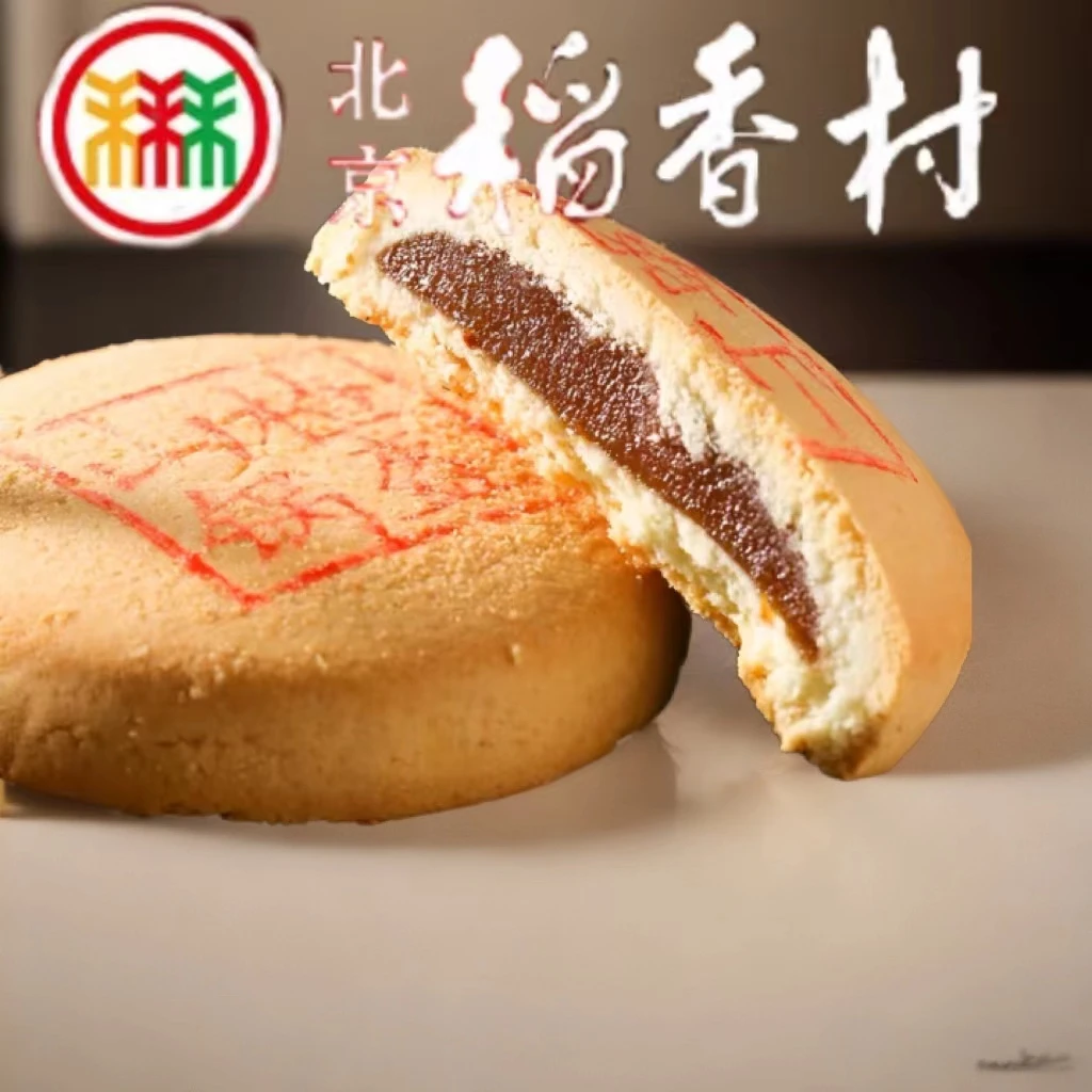 北京三禾稻香村山楂锅盔酸甜山楂馅传统糕点心解馋小零食推荐网红