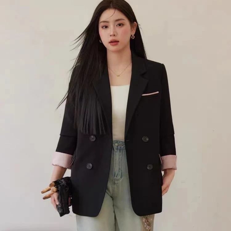 新中式国风！四粒扣高级感时髦张力提花吸睛西装外套（B12-7）24806