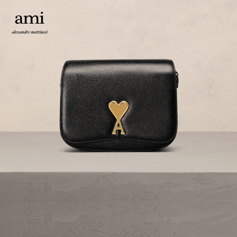 AMI24早春设计师Paris Paris系列SMALL牛皮革手提包ULL005.AL0036