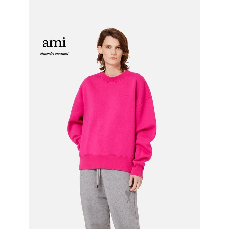 【折扣甄选】AMIPARISAmideCoeur同色爱心刺绣卫衣USW012.740