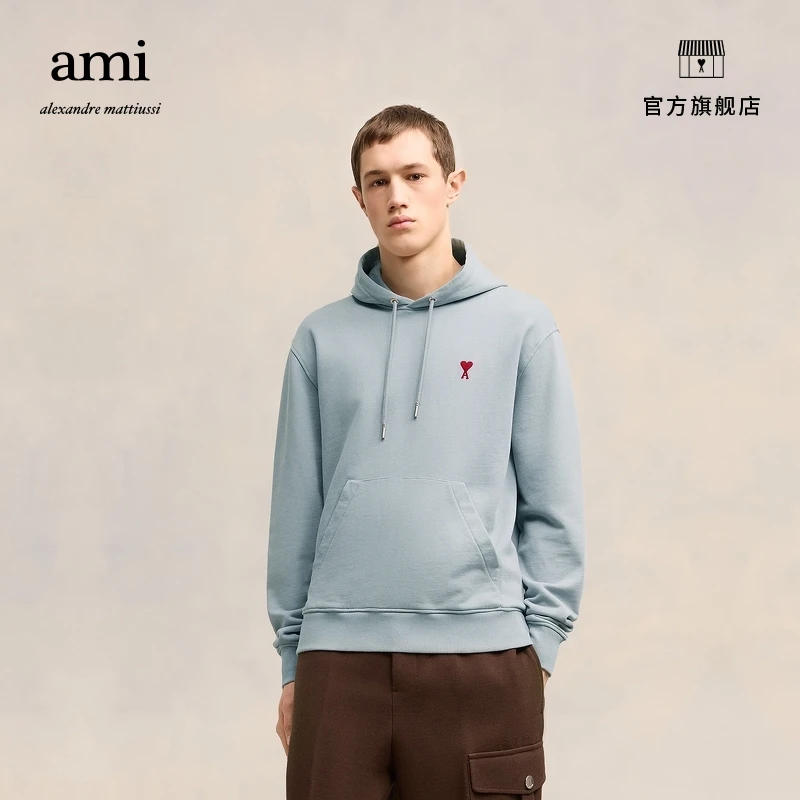 【折扣甄选】AMIPARIS红色爱心休闲连帽卫衣USW235.730
