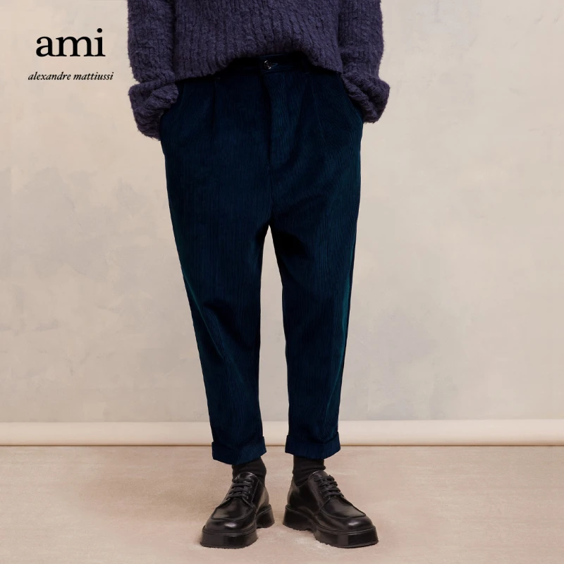 【折扣甄选】AMIPARIS男士灯芯绒休闲宽松休闲裤HTR101.CO0053
