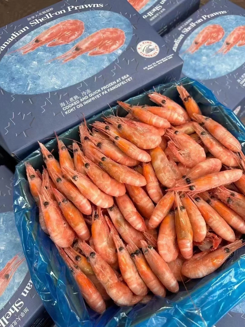 国王北极甜虾 70/90纯头籽虾 净重四斤装