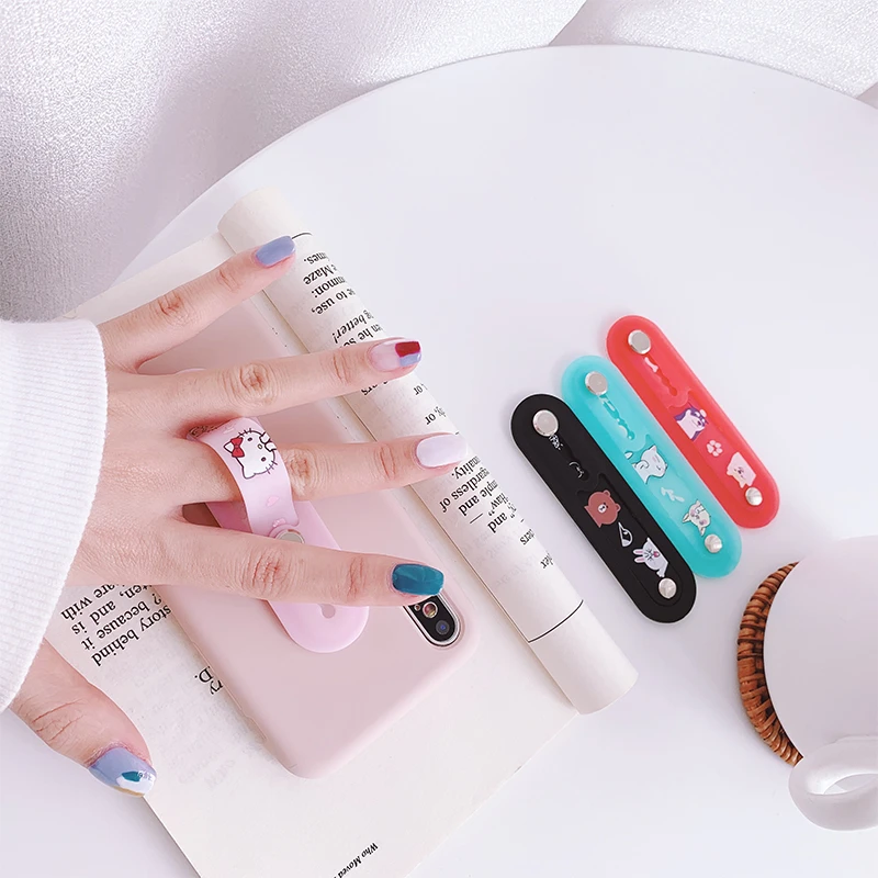 推拉式手机扣指环扣桌面支撑支架懒人看电视指环女男多功能壳卡扣