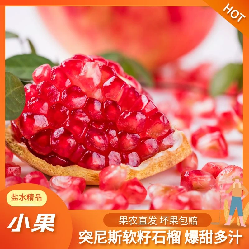 【果王】会泽盐水软籽石榴含箱约10斤单果约500g以上饱满