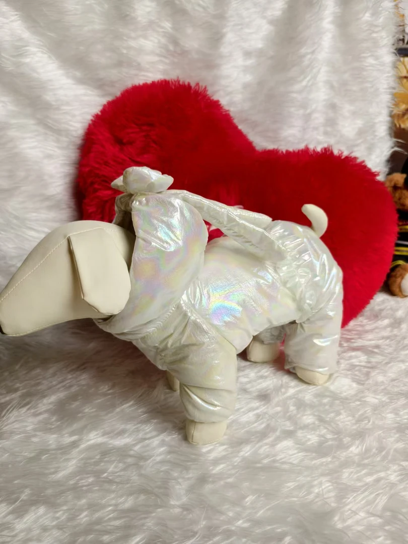 狗狗冬季棉服四脚帽款兔子耳朵