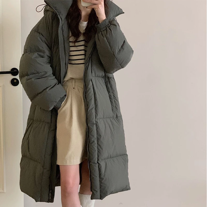 【重百优选】GUMG-潮流长款连帽羽绒服  GM10126