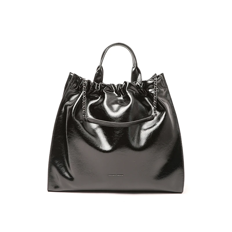 利群【轻奢】TUSCAN'S休闲百搭简约手提包包女真皮通勤托特大容量FW