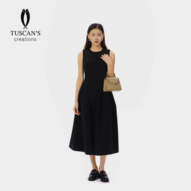 TUSCAN'S CREATIONS休闲时尚复古宽松连衣裙气质女装百搭夏季女裙