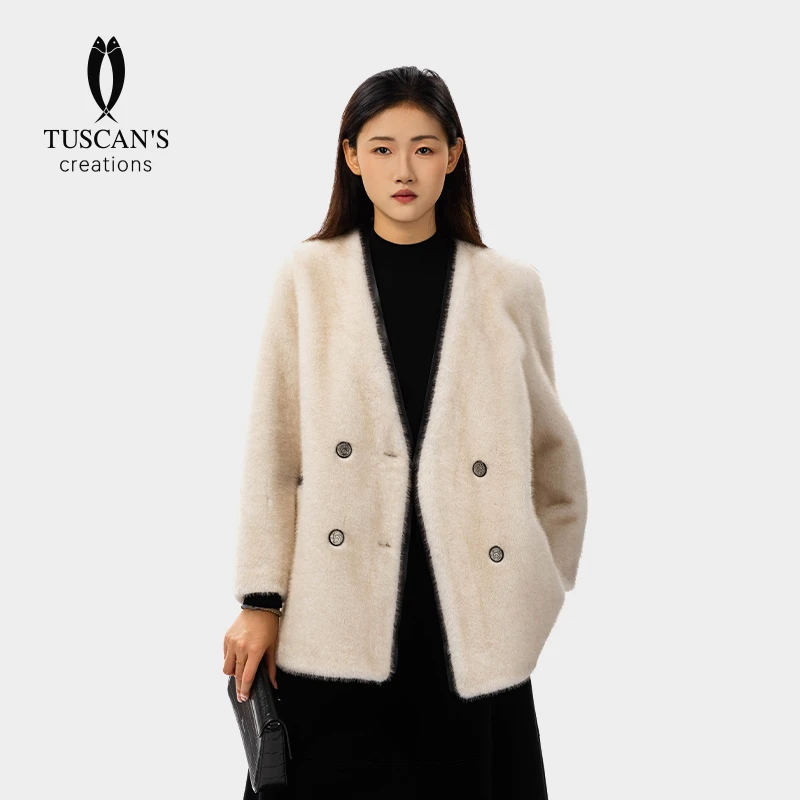 TUSCAN'S CREATIONS秋冬时尚气质女士轻奢外套