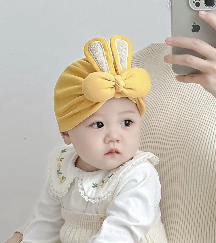 宝宝新生儿婴幼儿胎帽儿童女宝卡通薄款透气婴儿帽包头公主帽加厚