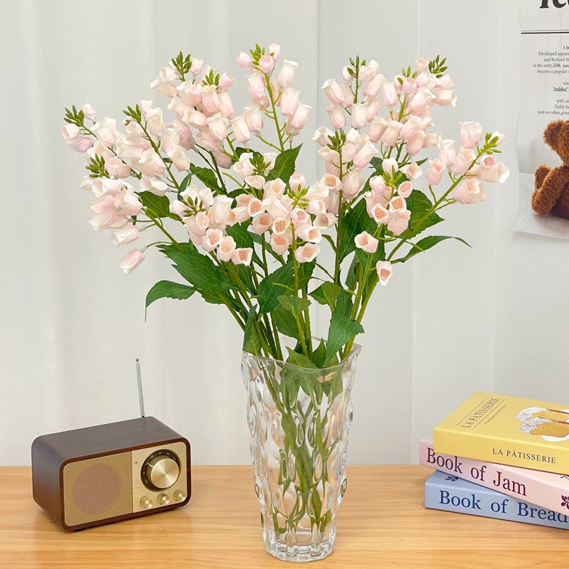 铃兰仿真花假花束摆设客厅餐桌长枝多头装饰花艺高级仿生花艺摆件