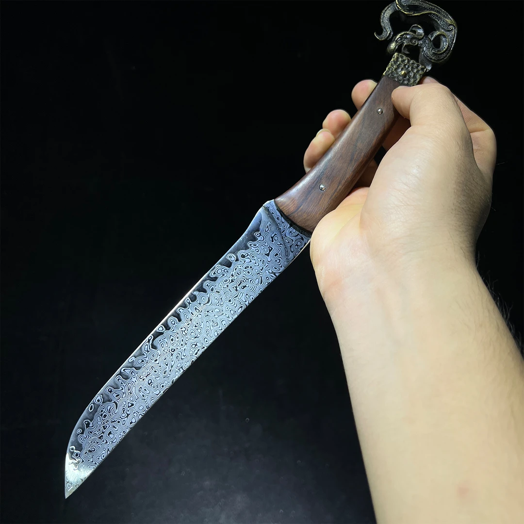 汉代埋鞘环首刀大漆鞘粉末钢/玉钢刀剑未开刃