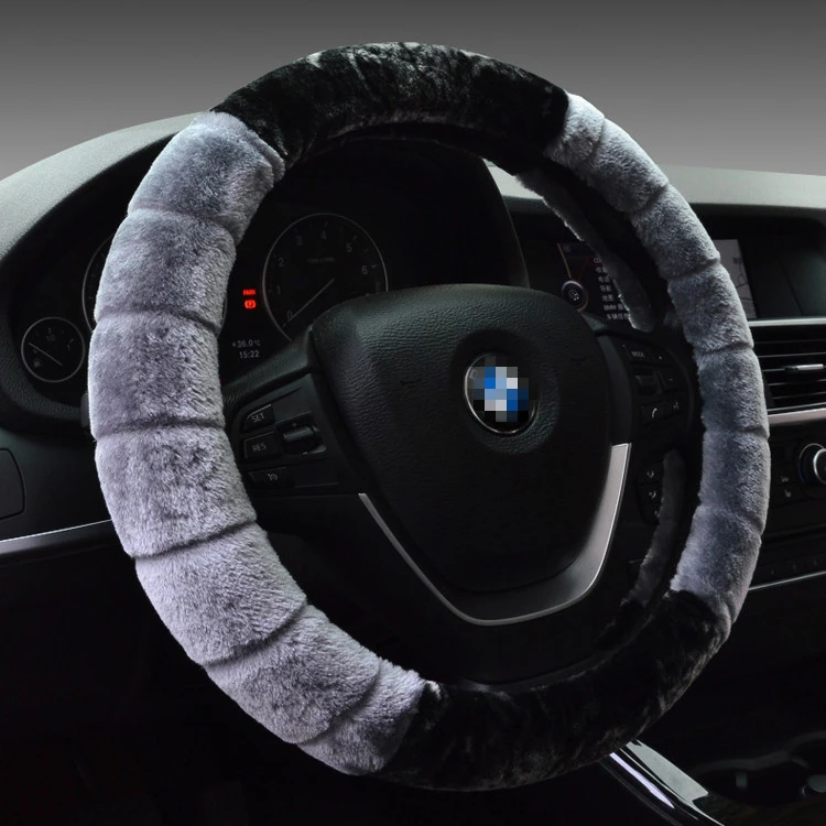 汽车方向盘套冬季毛绒男女新款网红方向盘保护套冬天防滑保暖把套
