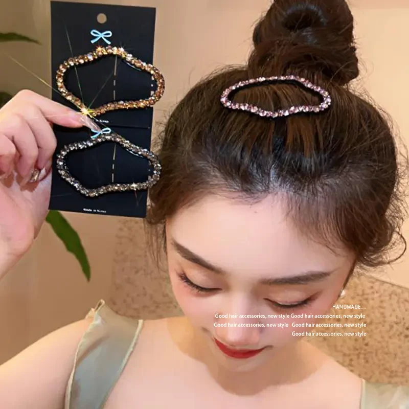 韩系云朵发夹边夹侧边碎发卡子2025新款后脑勺夹子头饰前额刘海夹