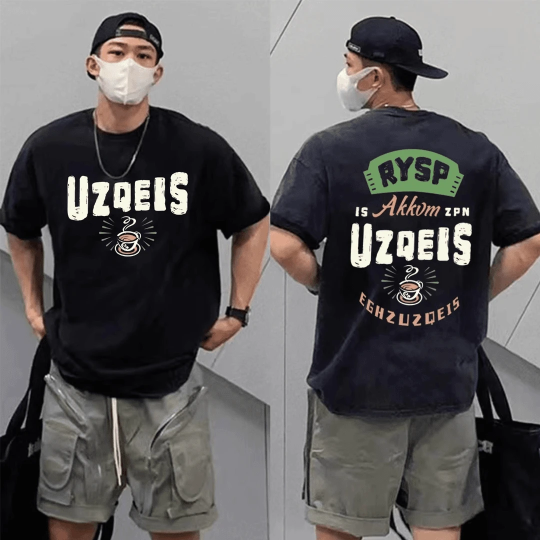 纯棉短袖T恤男士夏季2024新款宽松潮牌休闲百搭圆领时尚潮牌上衣T