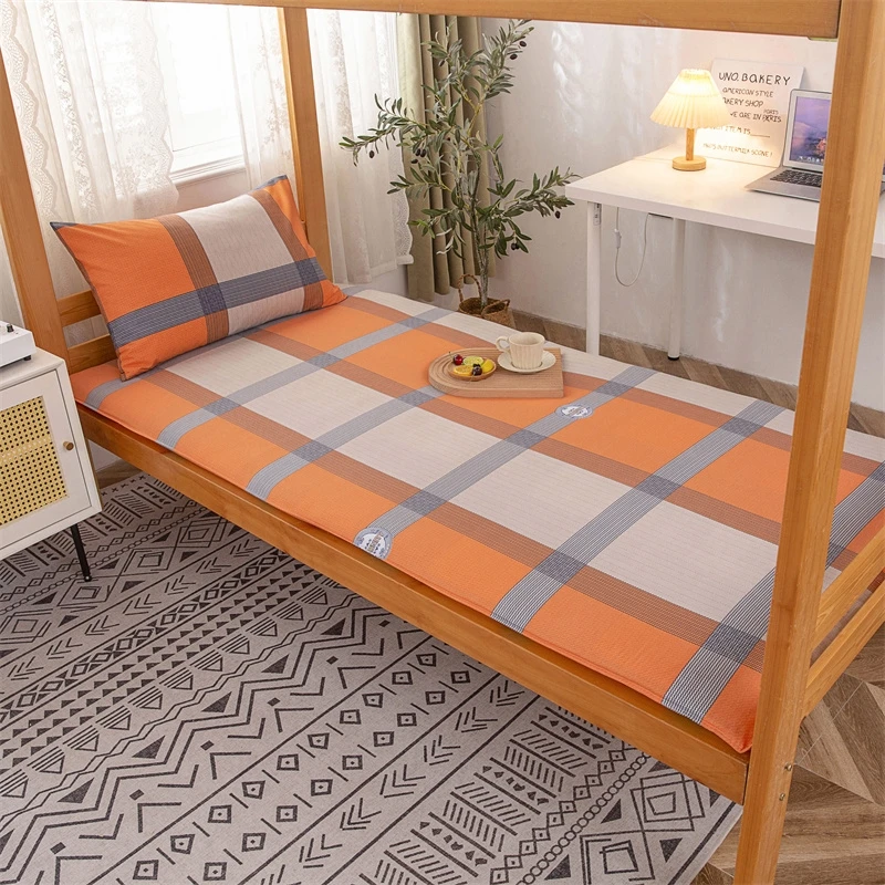 加厚上下铺床褥套三件套学生宿舍床褥床垫套单人褥子防滑防尘首