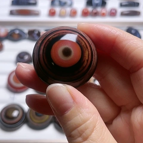 玛瑙吊坠未镶嵌3*1玛瑙珠