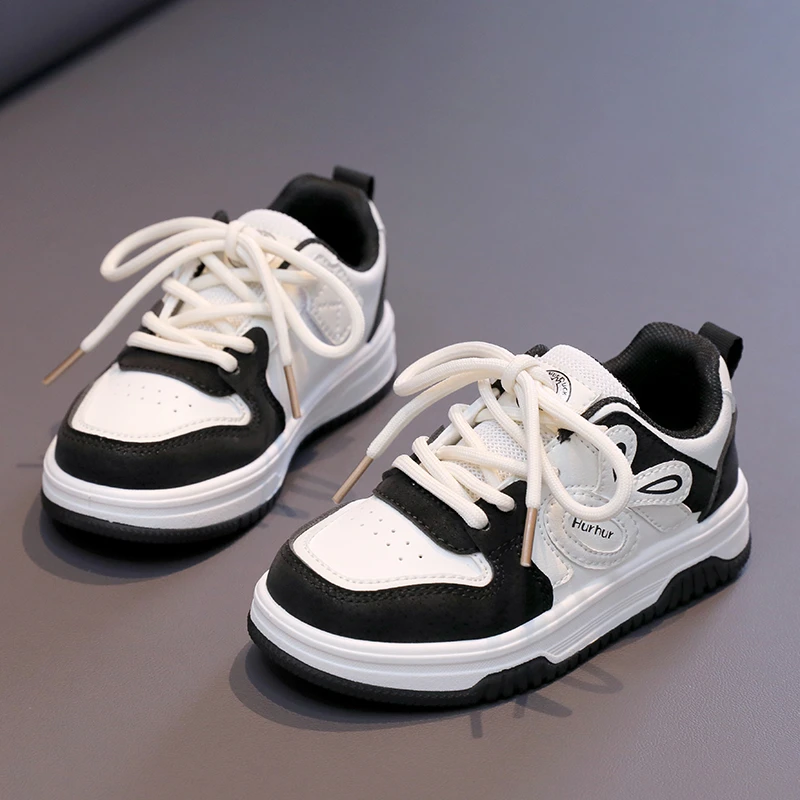 儿童板鞋2025春夏新款男童鞋子女童运动白鞋中大童软底休闲跑步鞋