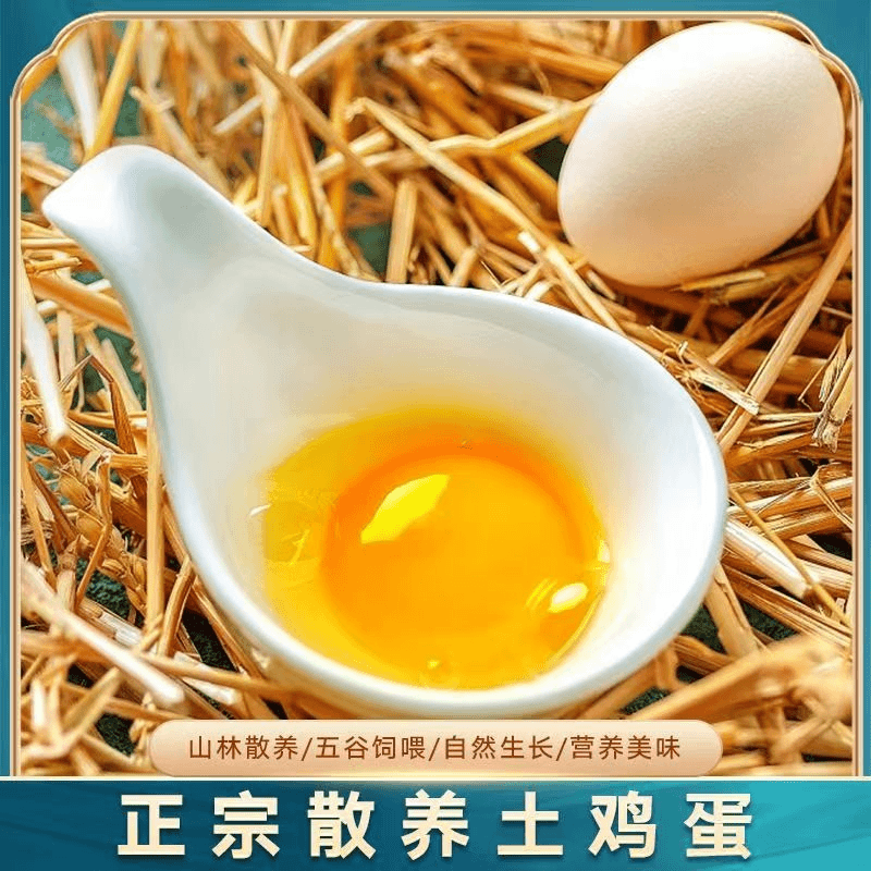 wg【农场直发】新鲜散养老母鸡下的土鸡蛋30枚