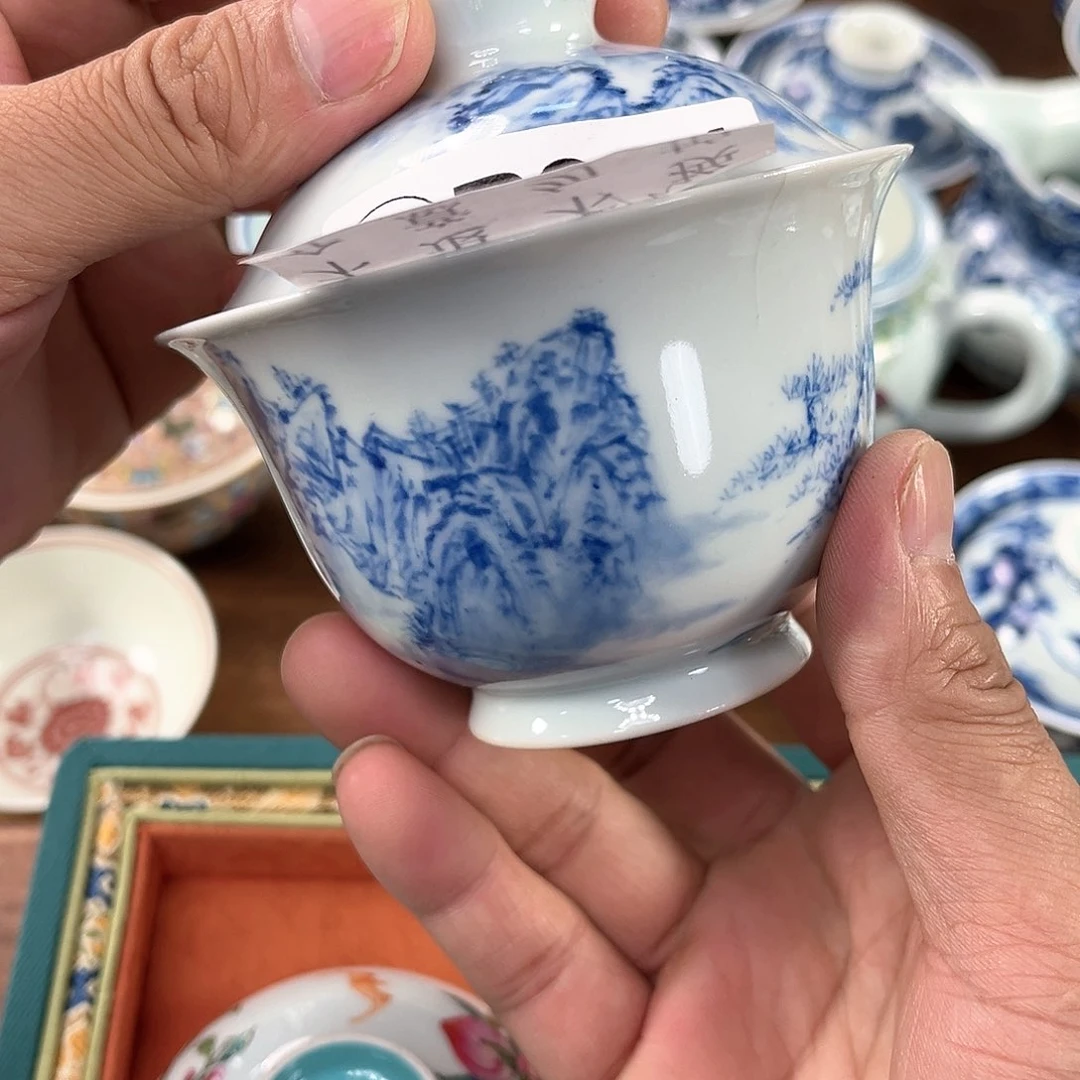 杯青花瓷器青花瓷器