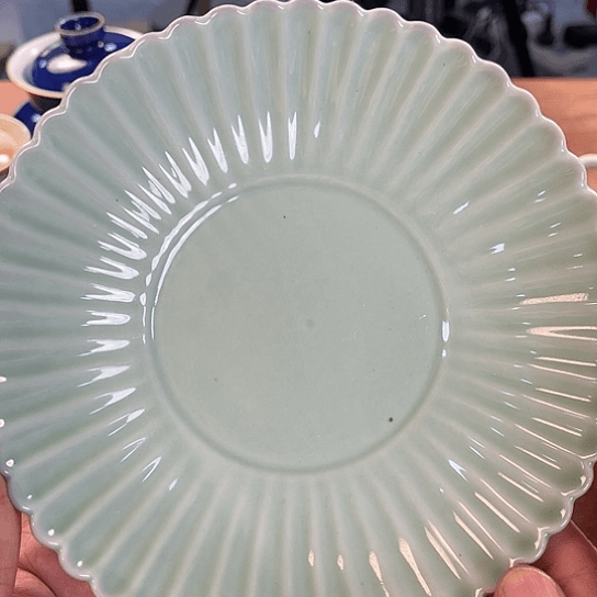 杯柴窑青花绘青花瓷器