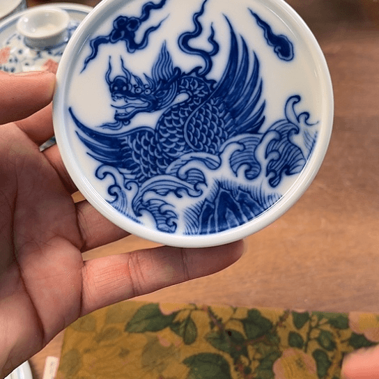 杯柴窑青花柴窑青花