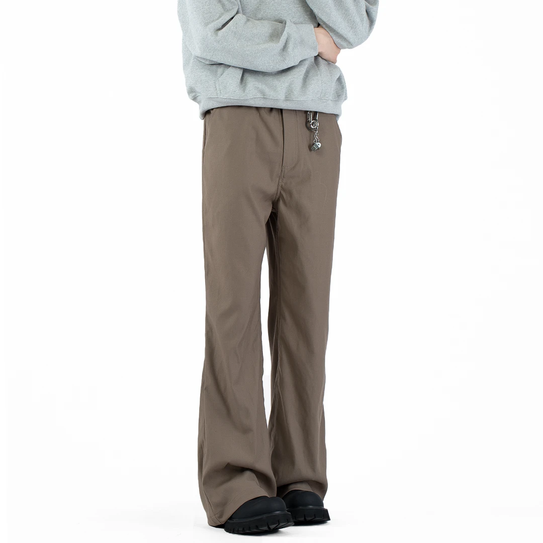 GANGURRU517休闲西裤cleanfit微喇裤子男款夏季薄款通勤垂感长裤