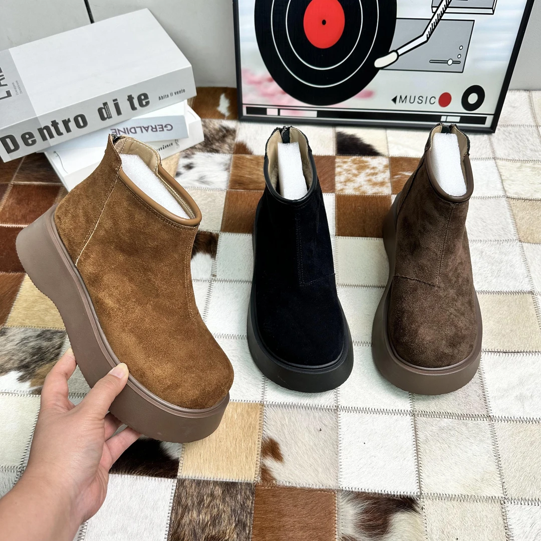 雪地靴女2024新款秋冬加绒保暖舒适厚底毛毛棉鞋低跟防滑户外短靴