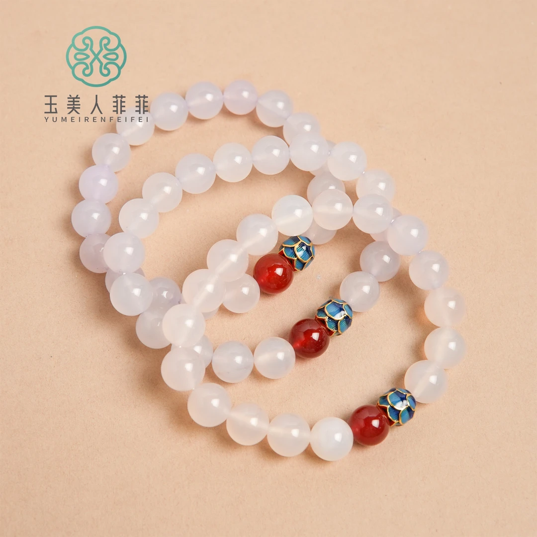 菲菲珠宝好~玛瑙单圈手串-多样性发一